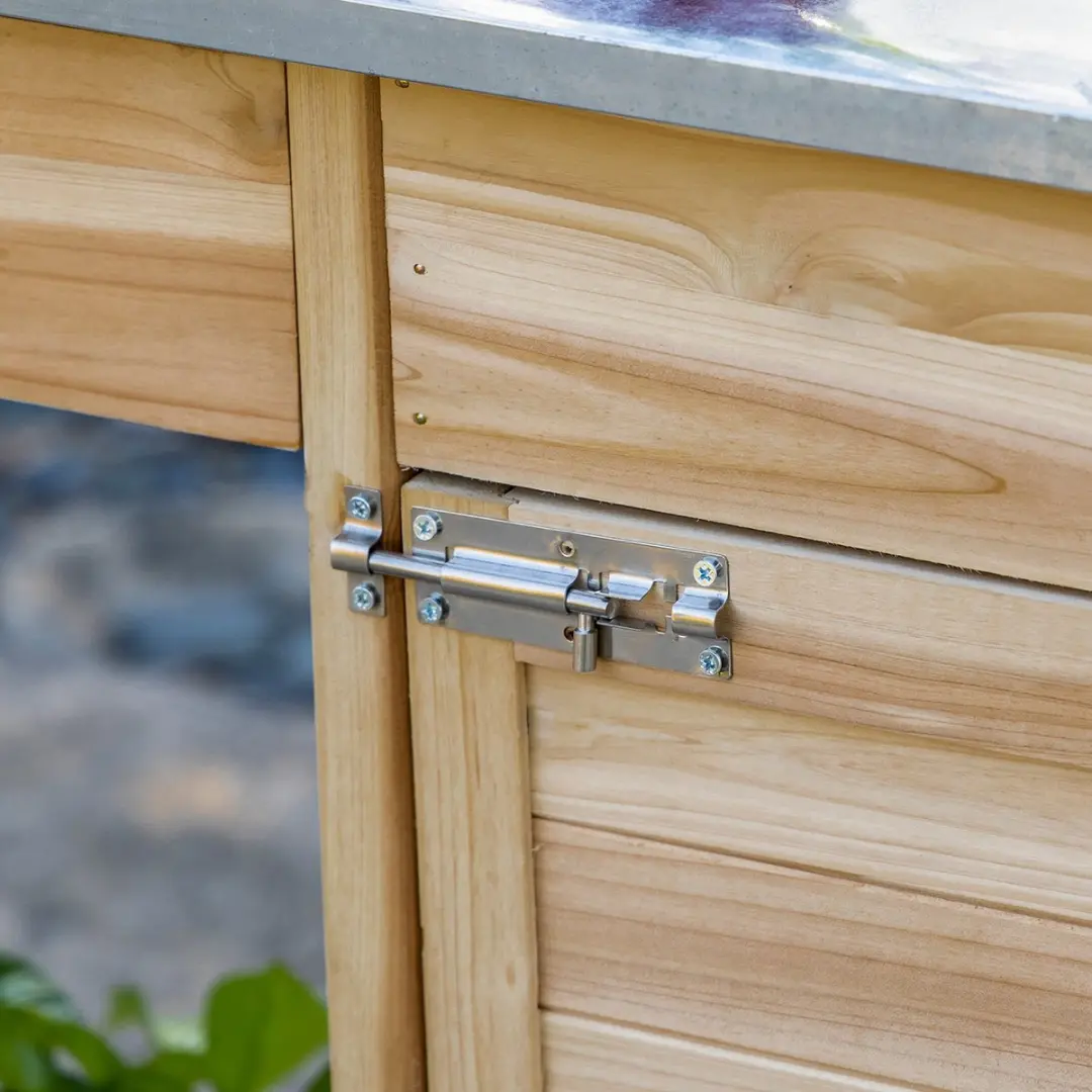 Outsunny Plantentafel Vurenhout 112x48x125cm - 1 Lade