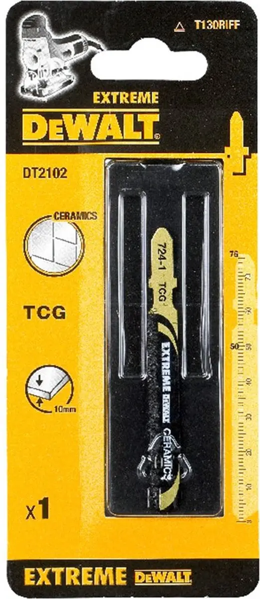 DeWalt DT2102-QZ Decoupeerzaagblad - Keramiek 76x10mm