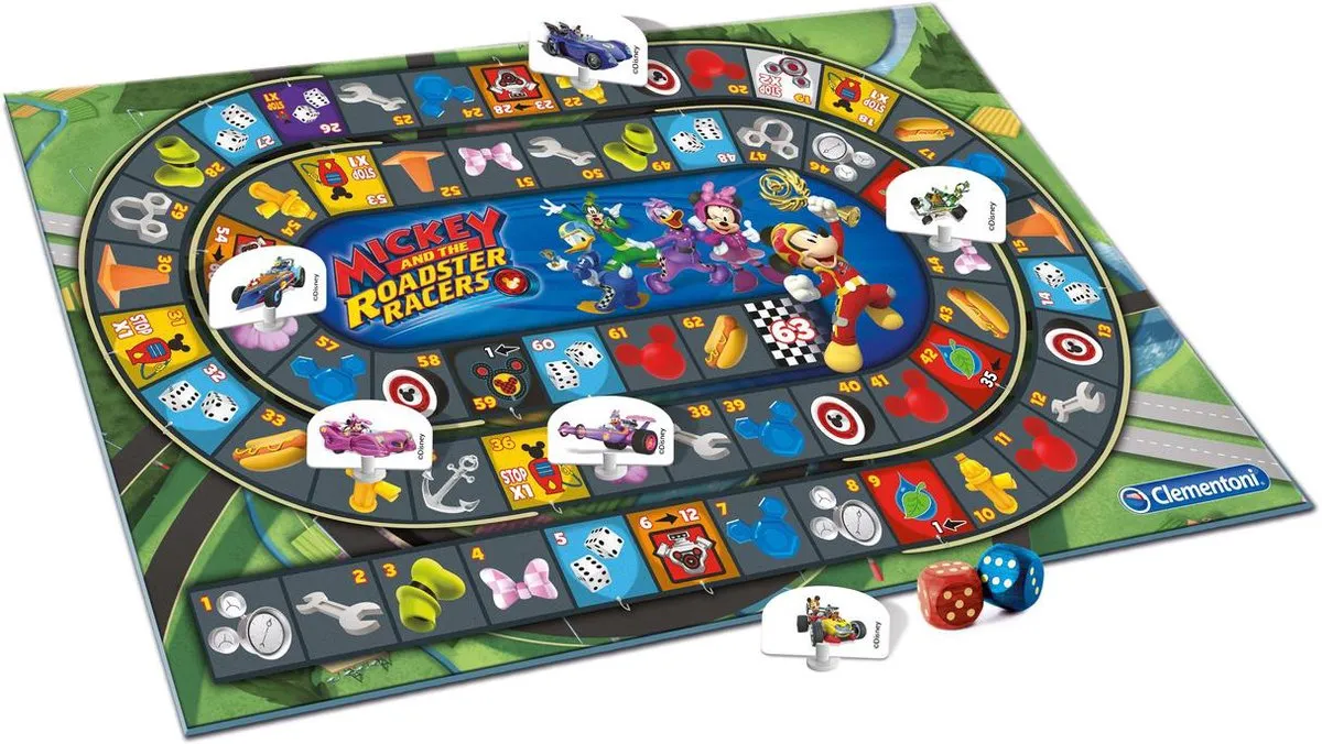 Clementoni Mickey Roadster Racers 16095 - Bordspel - 2-6 Spelers