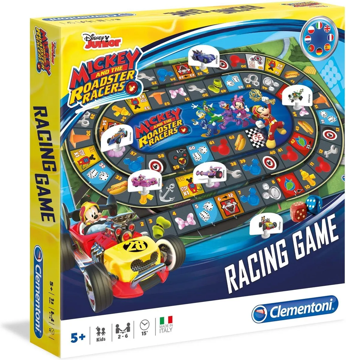 Clementoni Mickey Roadster Racers 16095 - Bordspel - 2-6 Spelers