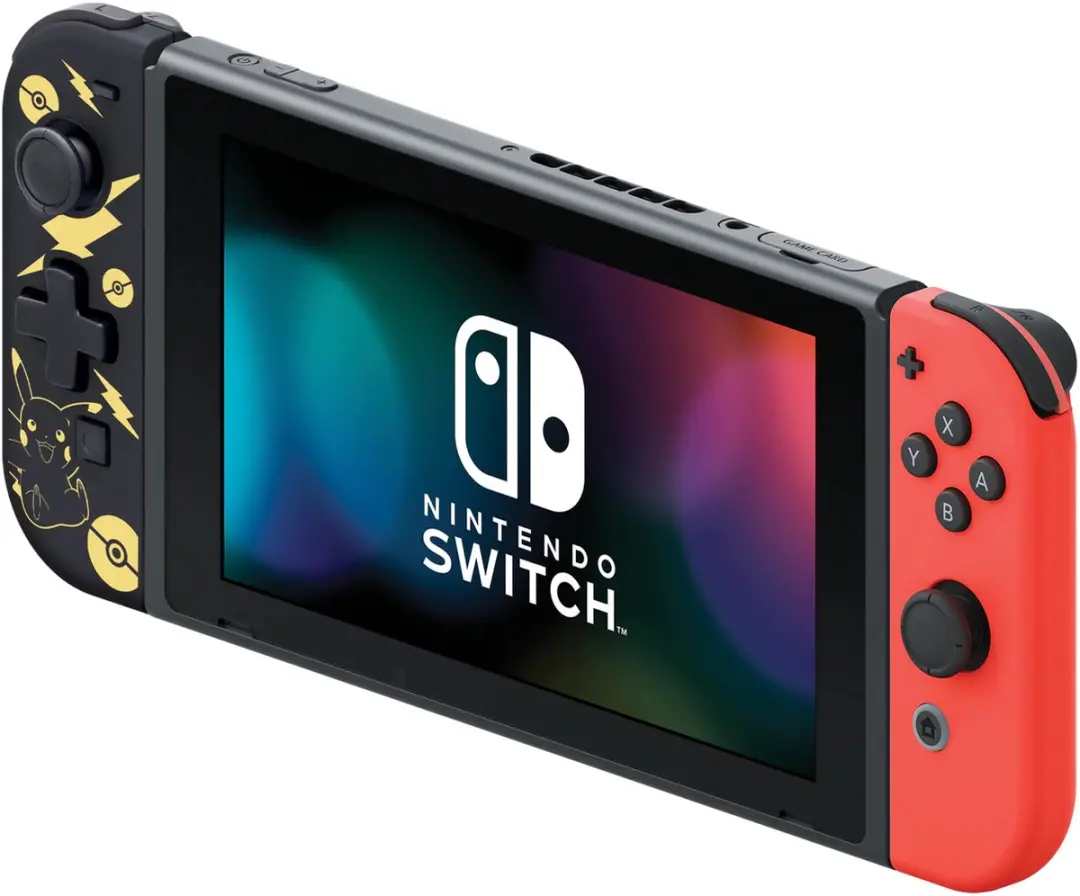 Nintendo Hori D-Pad Controller NSW-279U - Pikachu Zwart/Goud - 4310mAh