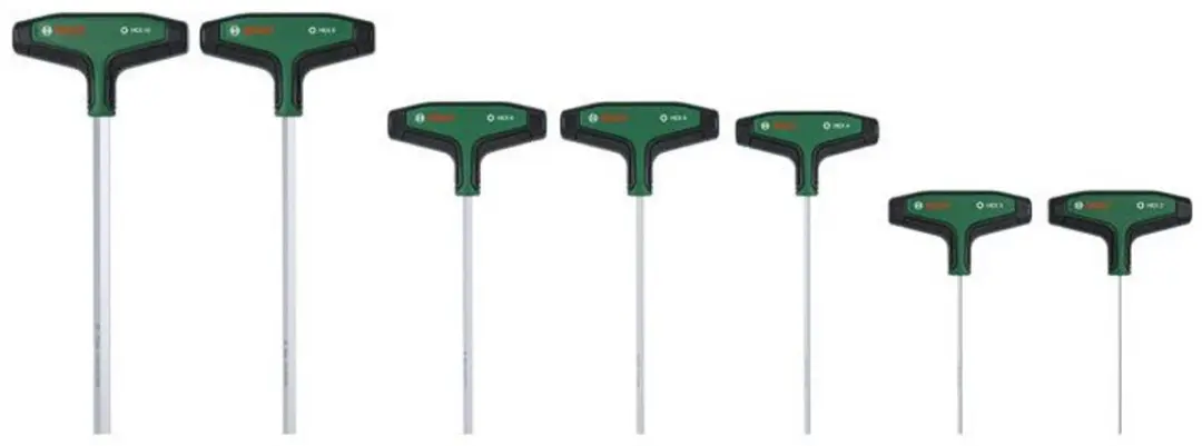 Bosch T-greep Inbusschroevendraaierset 2-10mm - 7-delig