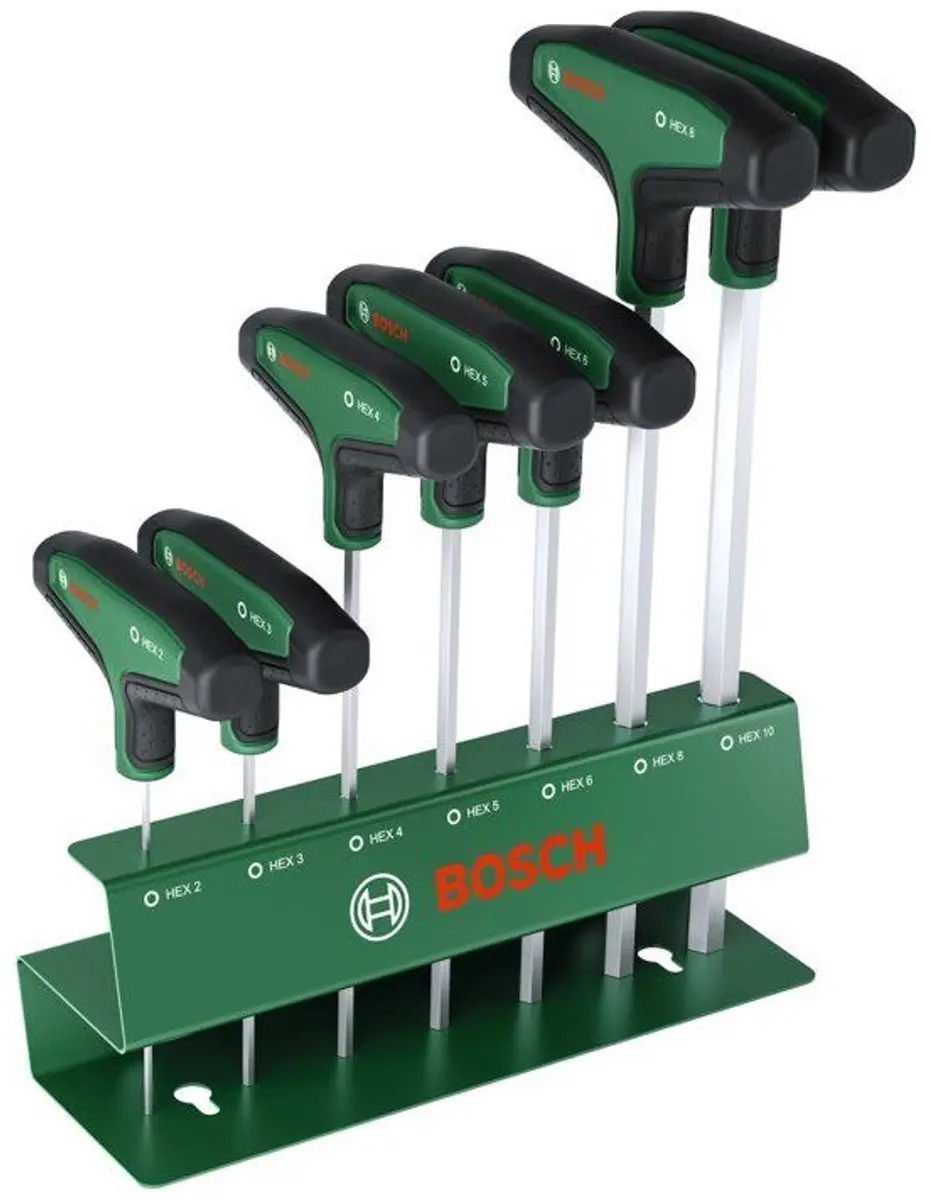 Bosch T-greep Inbusschroevendraaierset 2-10mm - 7-delig