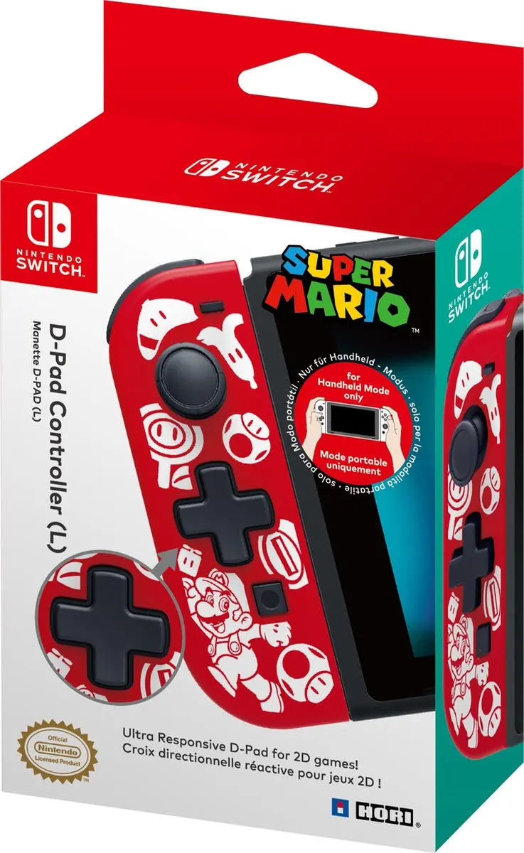 Nintendo Hori D-Pad Controller AB01-001E - Rood - 4310mAh