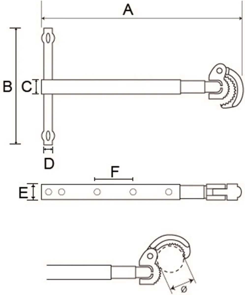Bahco Kettingpijptang - Zilver/Zwart - afbeelding 3 van 6