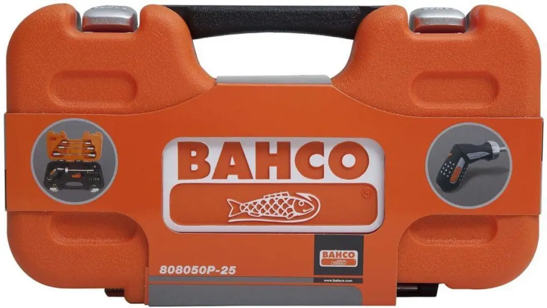 Bahco 402585 Ratelschroevendraaierset - 25 Stuks - Pistoolgreep - Oranje/Zwart