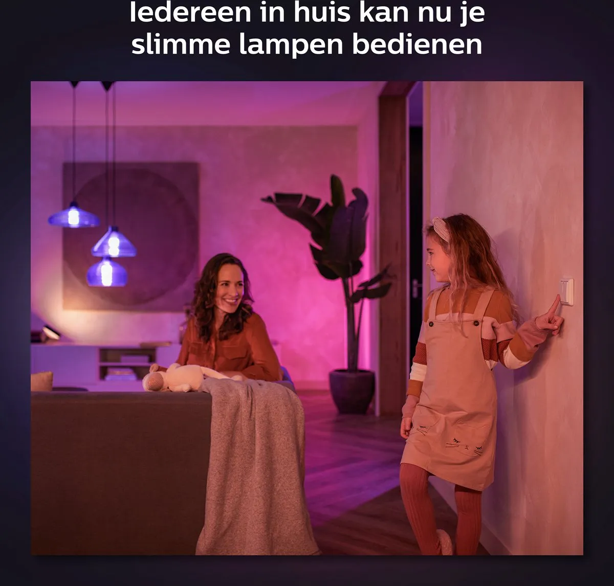 Philips Hue Wandschakelaar Module - 4 Lichtpunten - Wit