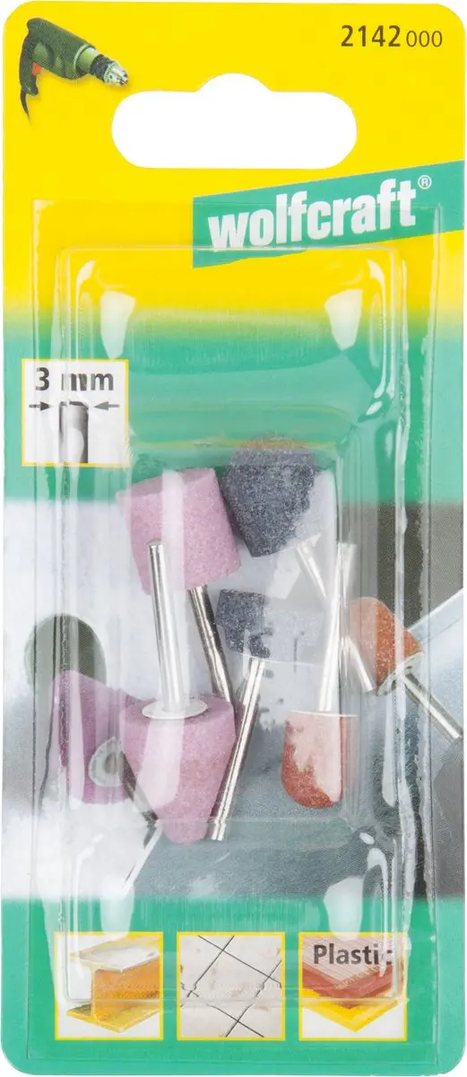 Wolfcraft Slijpstiftset 5-delig Keramisch - Roterend