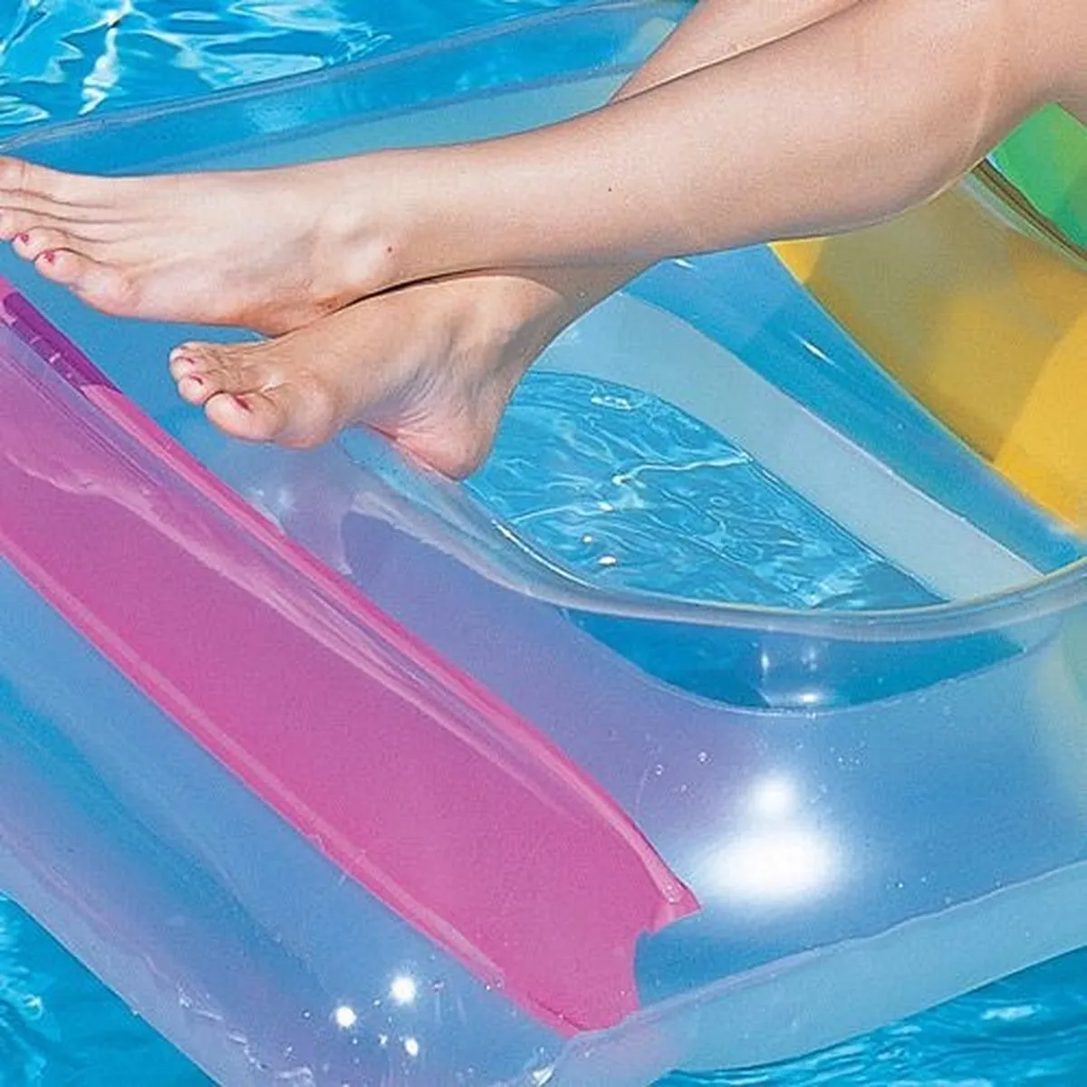 Bestway Drijfstoel Volwassenen 165x89cm - Regenboog
