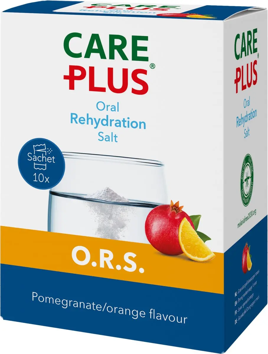 Care Plus ORS Zakjes 10 Stuks - Granaatappel/Sinaasappel