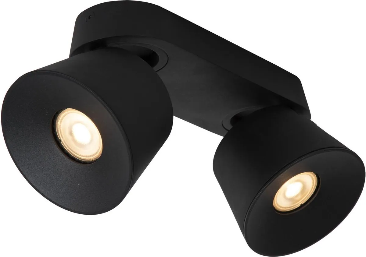 Lucide Trigono Plafondspot 2xGU10 - Zwart