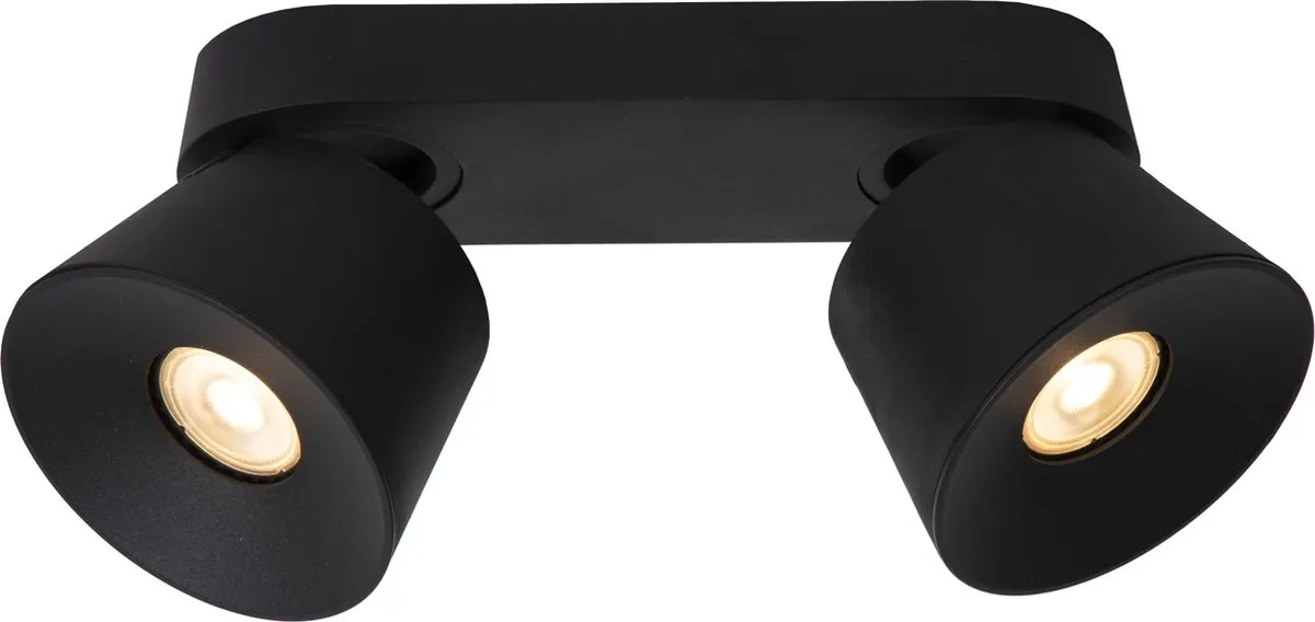 Lucide Trigono Plafondspot 2xGU10 - Zwart