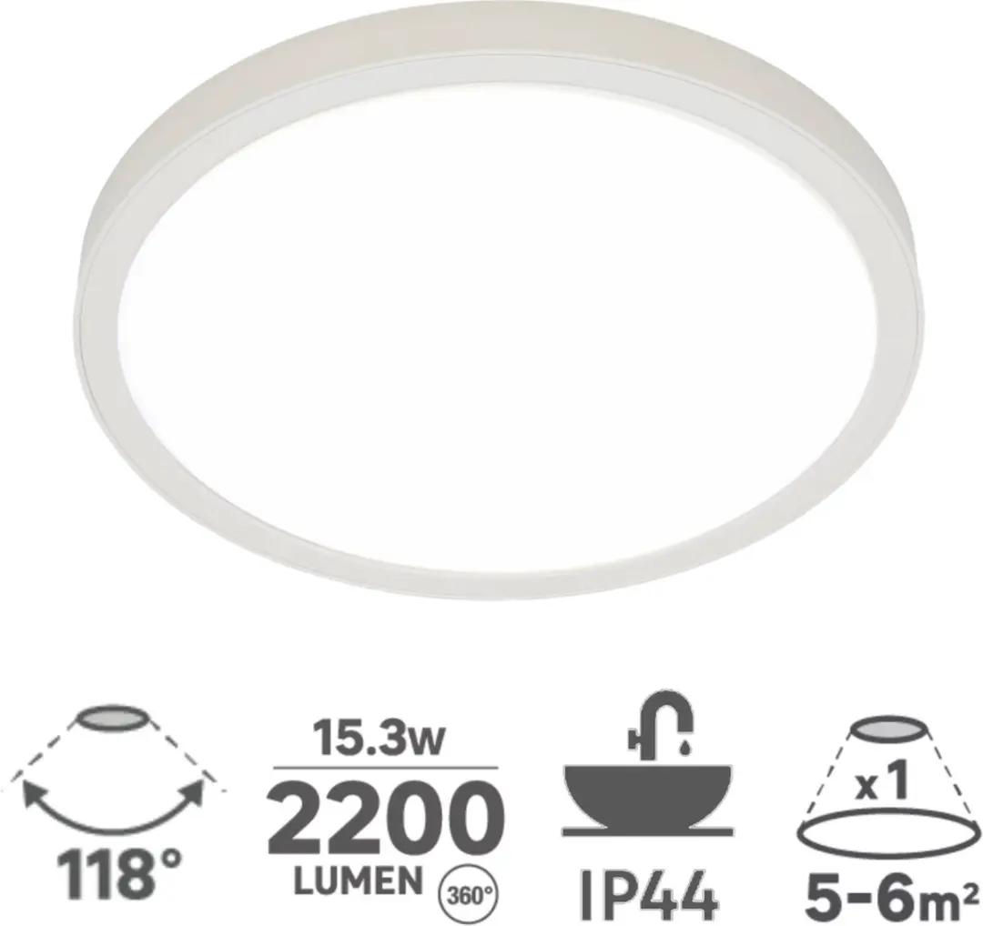 Inspire LED Plafondspot Manoa 2200lm