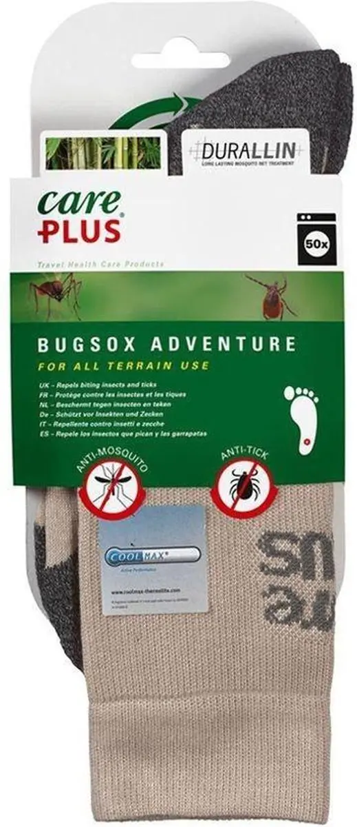 Care Plus Bugsox Adventure Wandelsokken 44-47 - Insectenwerend