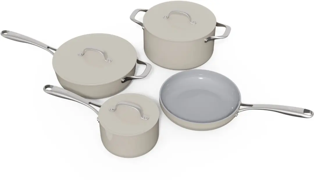 Safecourt Kitchen CW-S07-BE Keramische Pannenset 7-delig - Inductie/Gas/Elektrisch