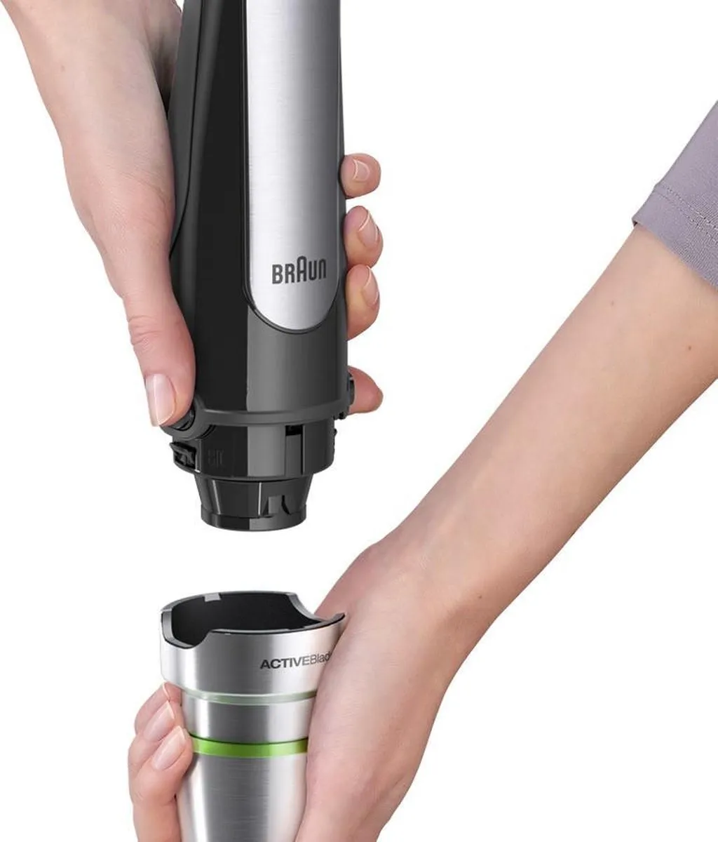 Braun MultiQuick 7X MQ7087X Staafmixer 1000W - 30 Snelheden - Zwart