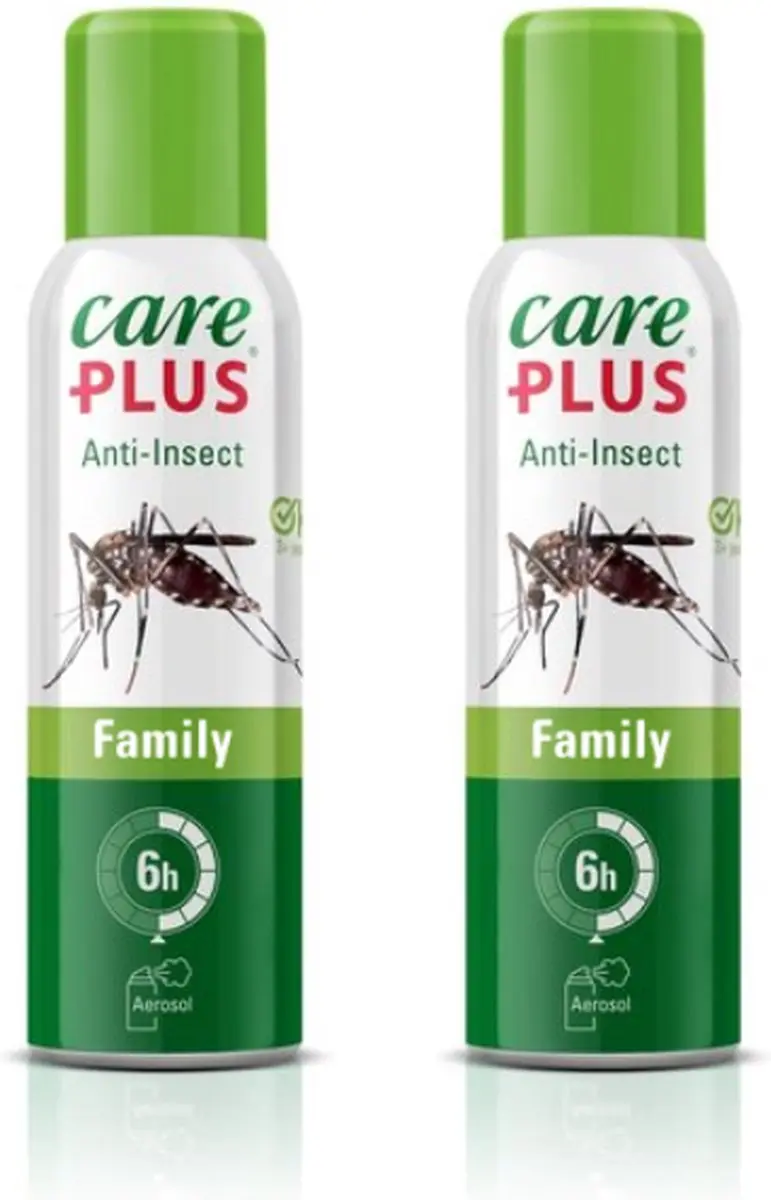 Care Plus Anti-Insect Icaridin Family Aerosol 100ml - 2 Stuks