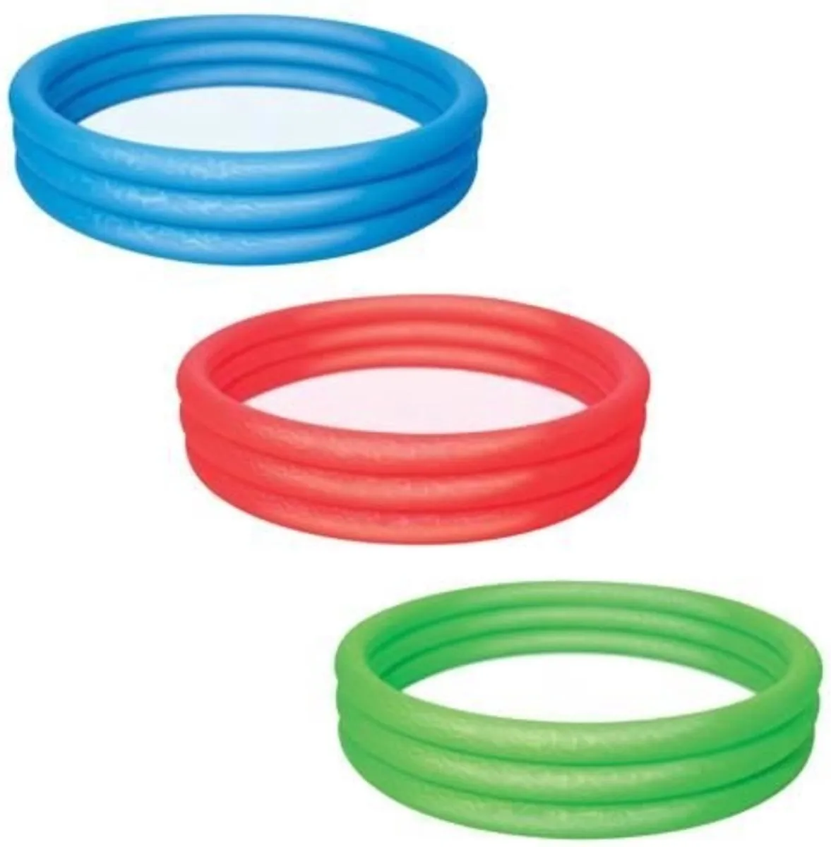 Bestway Zwembad 152cm Blauw - 282L Opblaasbaar 3 Ringen