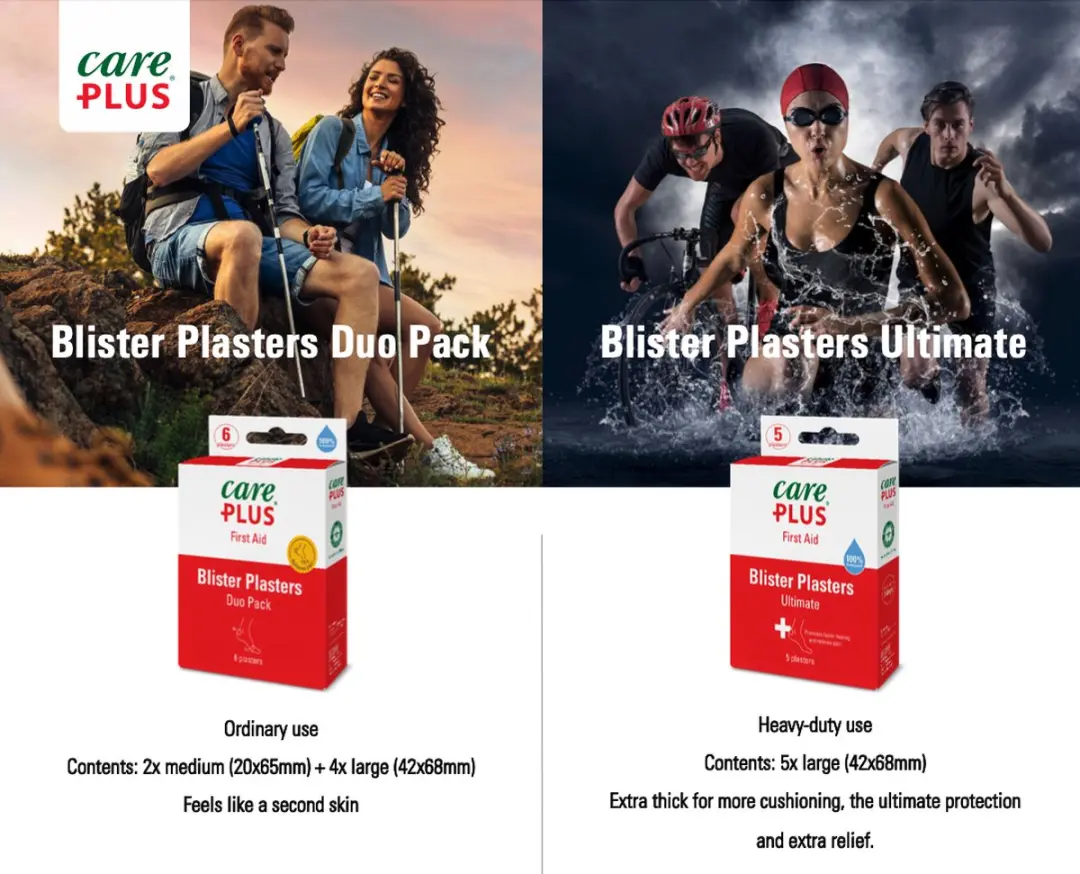 Care Plus Blarenpleisters Ultimate - Rood/Wit