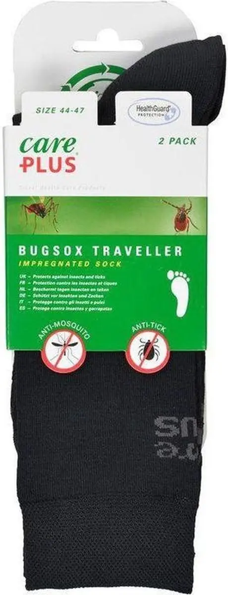 Care Plus Bugsox Traveller Wandelsokken - 2 Paar - Insectenwerend