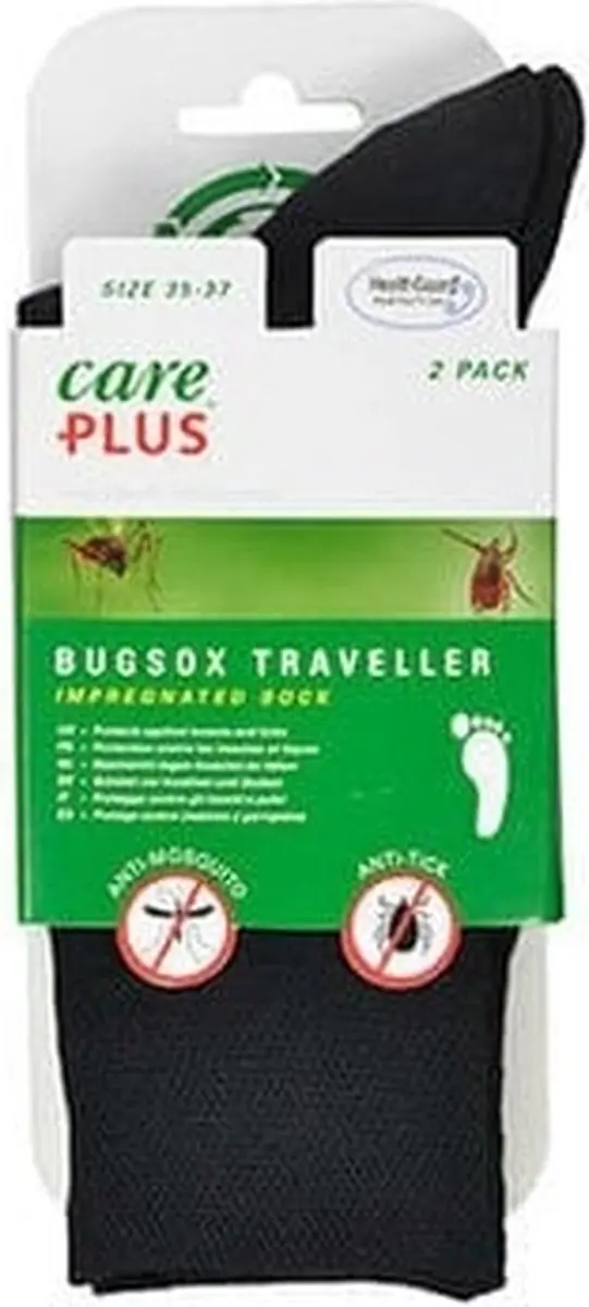 Care Plus Bugsox Traveller Wandelsokken - 2 Paar - Insectenwerend