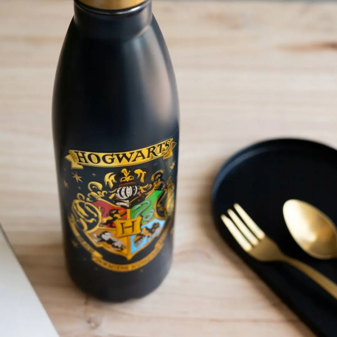 Harry Potter Hogwart Thermosfles 500ml - Zwart - afbeelding 4 van 5