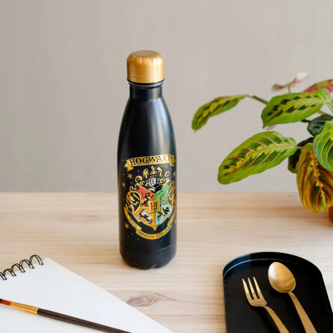 Harry Potter Hogwart Thermosfles 500ml - Zwart - afbeelding 3 van 5