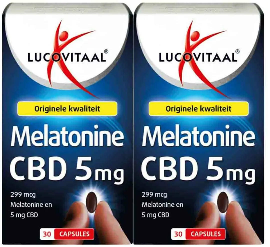 Lucovitaal Melatonine CBD 5mg - 2x30 Tabletten
