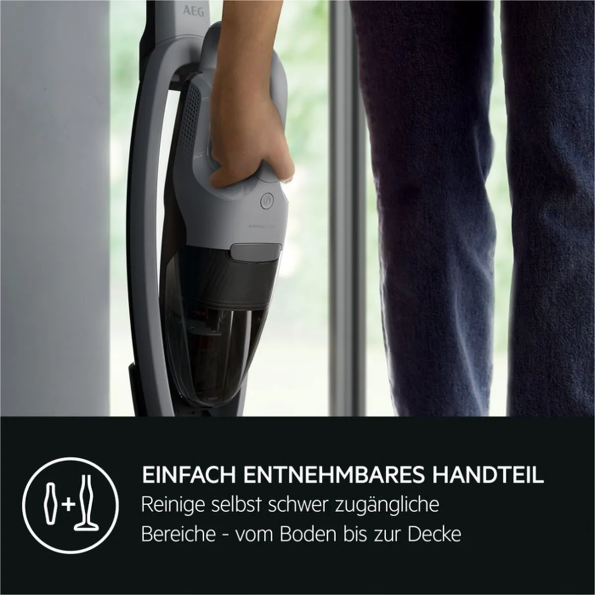 AEG AS52AB18UG Steelstofzuiger Animal 5000 - Urban Grey