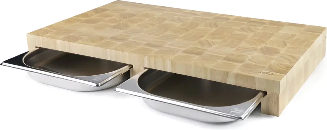 Lacor Snijplank met 2 Inox Laden