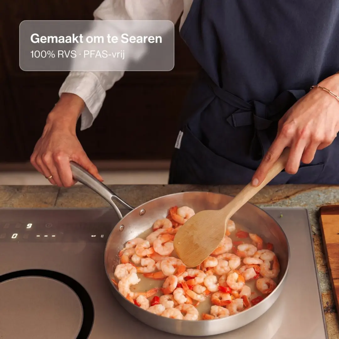 Safecourt Kitchen CW-SS-S07 RVS Pannenset 7-delig - Inductie/Gas/Keramisch