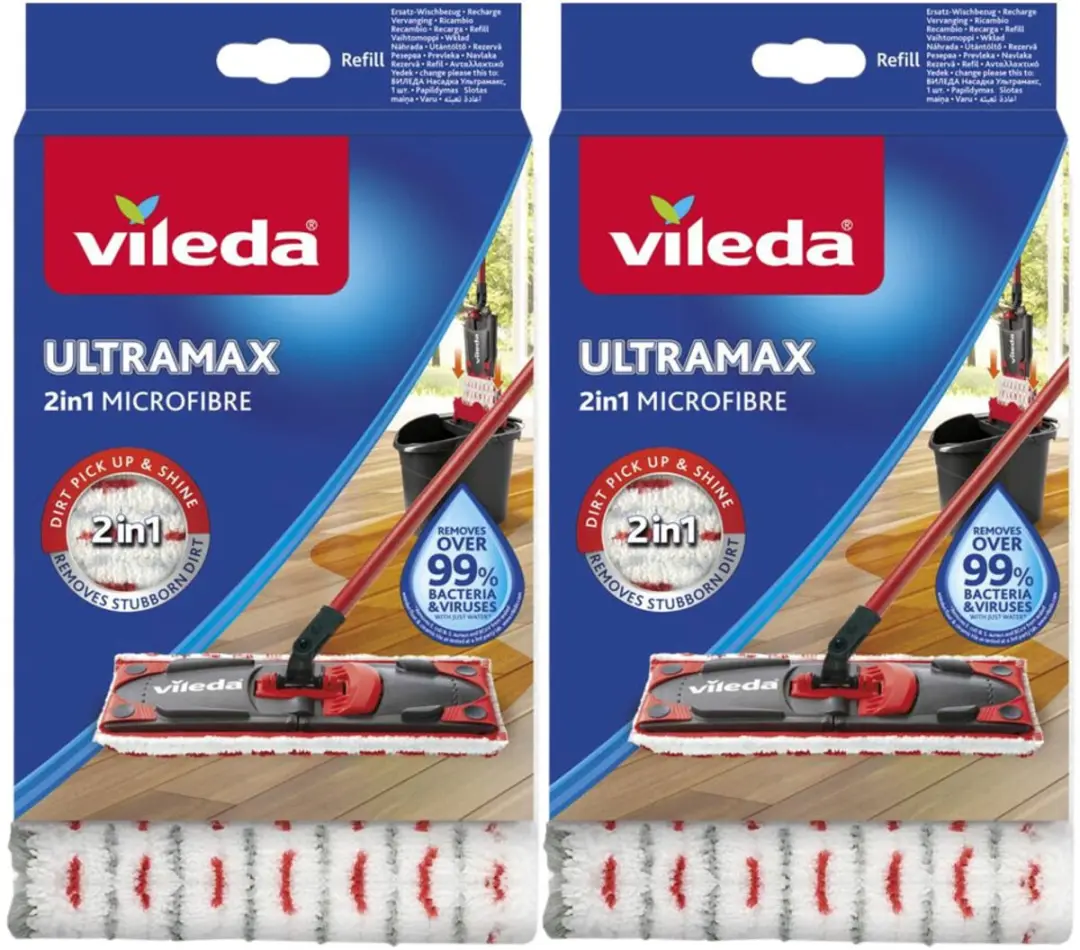 Vileda Ultra-Max Navulling 2 Stuks - 3 Stuks - Wit