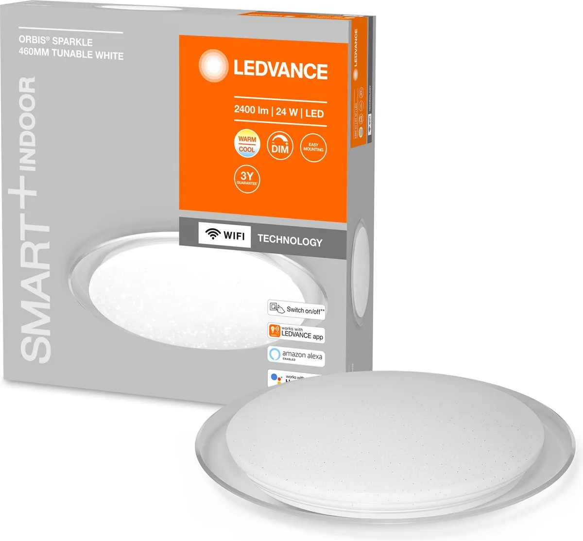 LEDVANCE Decorative Ceiling Wifi 24W Warm Wit 2700K