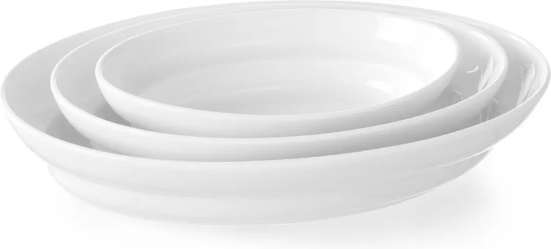 Hendi 785720 Ondiepe Ovenschaal - 203x133x50mm - Roomwit