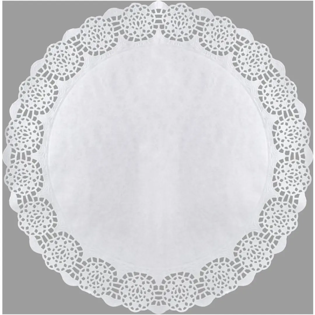 Zenker Taartplacemats Rond Wit 36cm - 15 Stuks