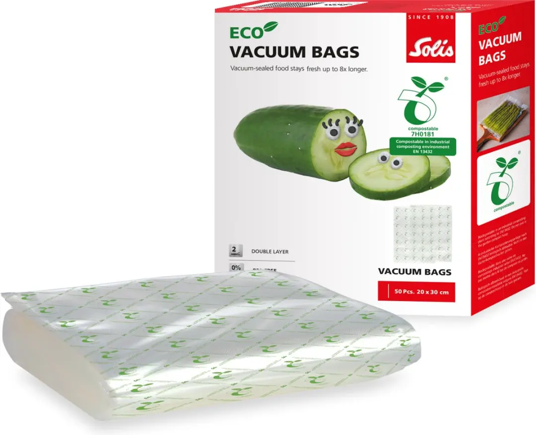 Solis Eco Vacuümzakken 20x30cm - 50 Stuks - Transparant