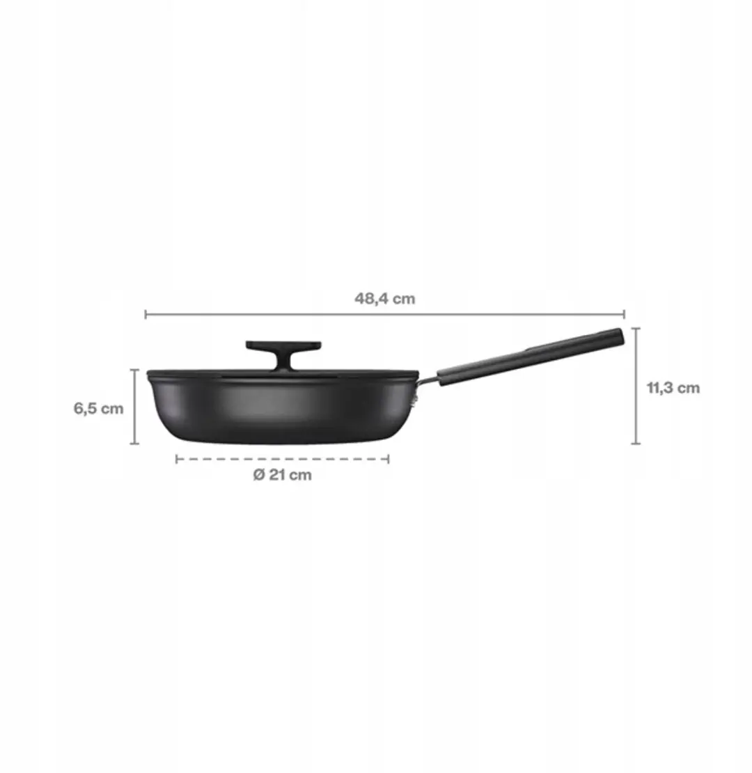 Fiskars Hard Face Koekenpan 26cm - Zwart