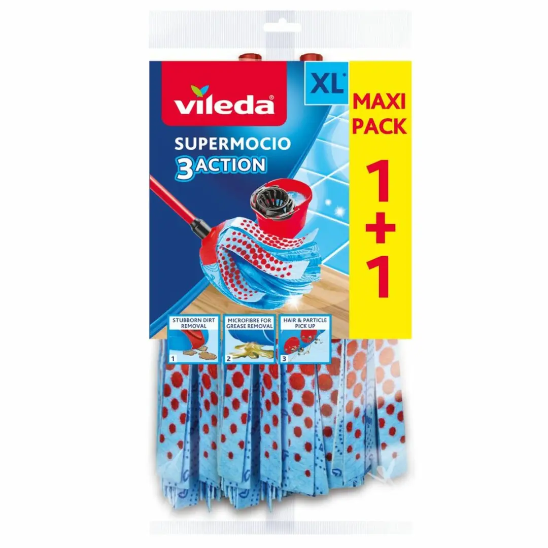 Vileda Super Mocio 3-Action Navulling - 20 Stuks