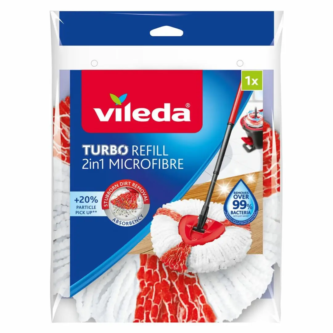 Vileda Turbo 2-in-1 Navulling - 3x4 Stuks Wit