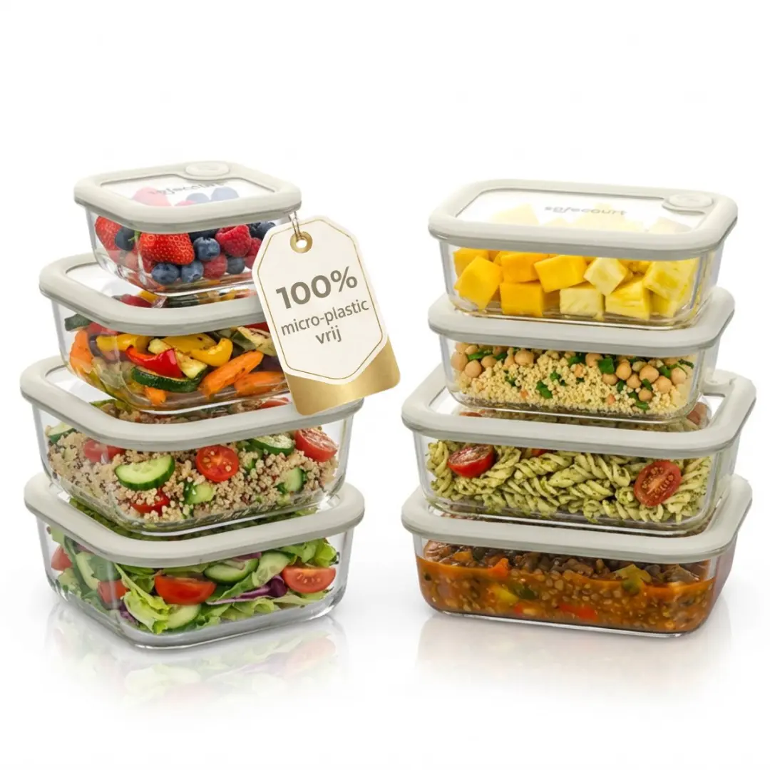Safecourt Vershoudbakjes Glas 5.58L