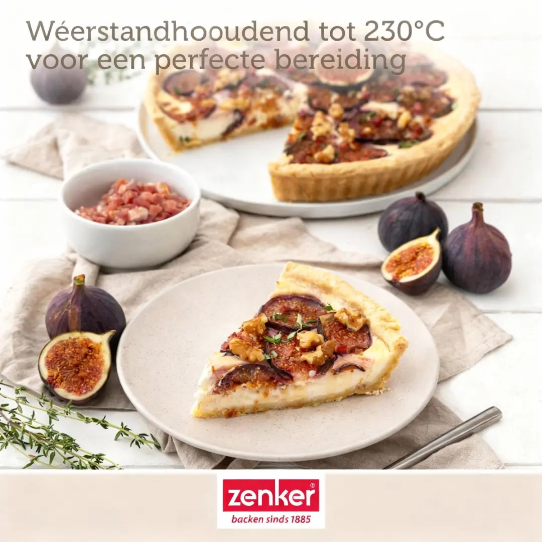 Zenker Quichevorm Lorraine 28cm - Zwart