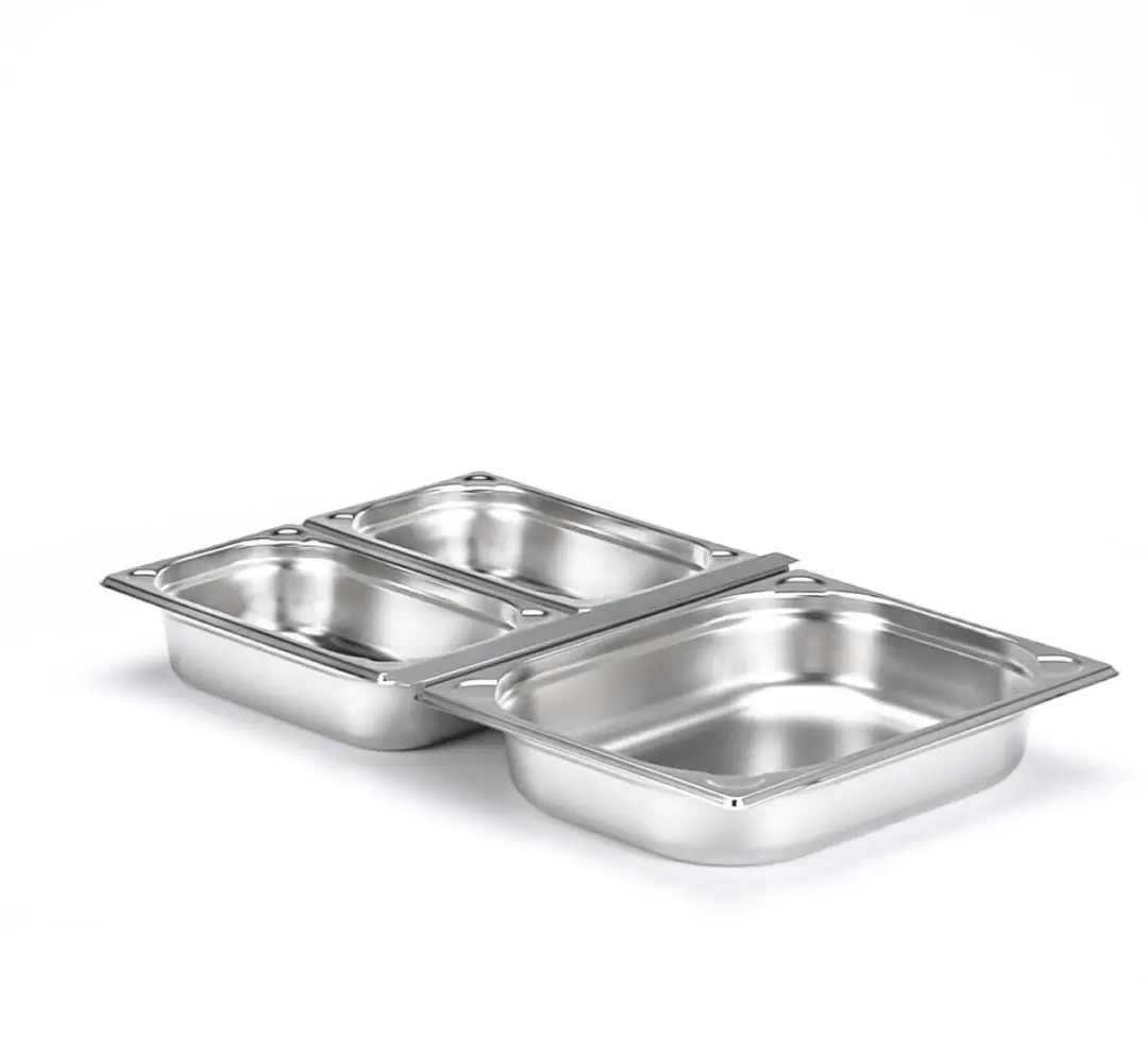 APS Gastronormbak GN 4-delig - 26,5cm - 4L - RVS - afbeelding 6 van 6
