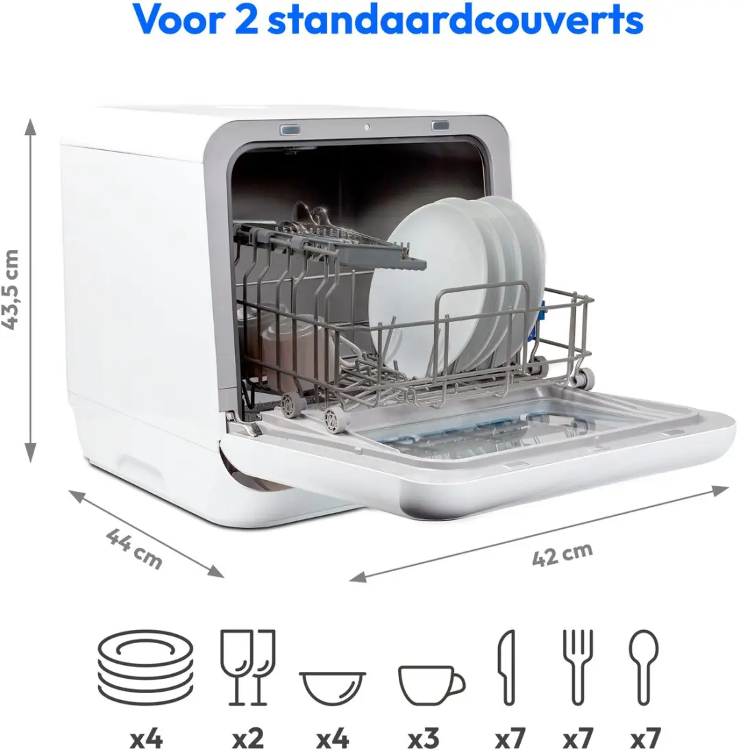 Medion DWT20 Mini-Vaatwasser 2 Couverts - Zilver
