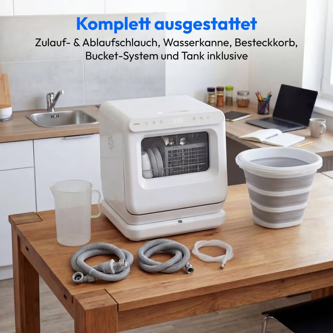 Medion MD370022 Mini Vaatwasser 3 Couverts - Wit - afbeelding 6 van 6