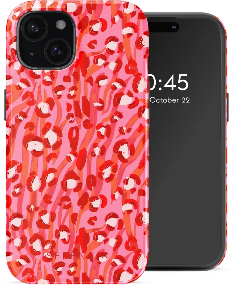 Selencia Hoesje iPhone 15 Wild Spots Lipstick