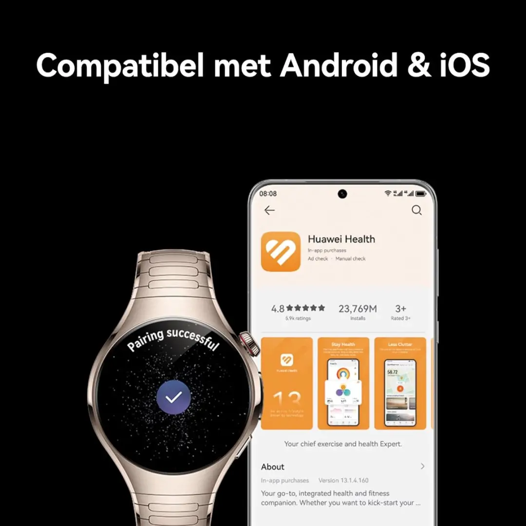 Huawei Watch 5 46mm Smartwatch - ECG & SpO2 - Kosmisch Paars