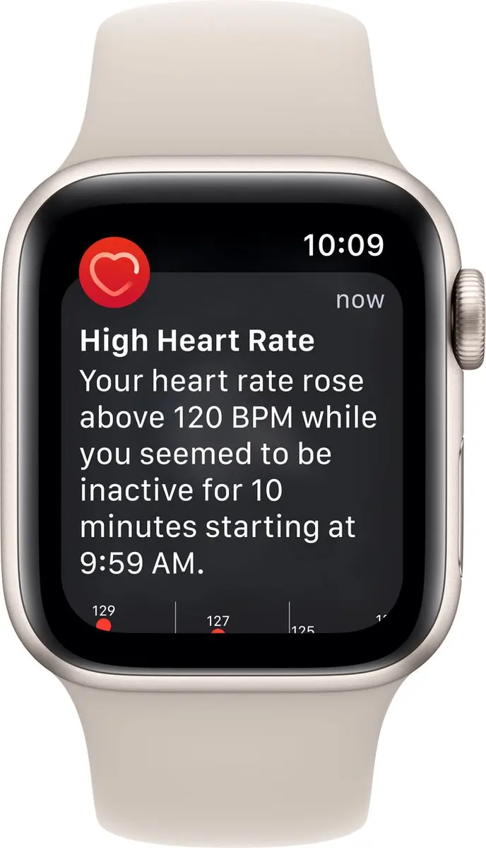 Apple Watch SE 2022 40mm - Sterrenlicht - afbeelding 6 van 6