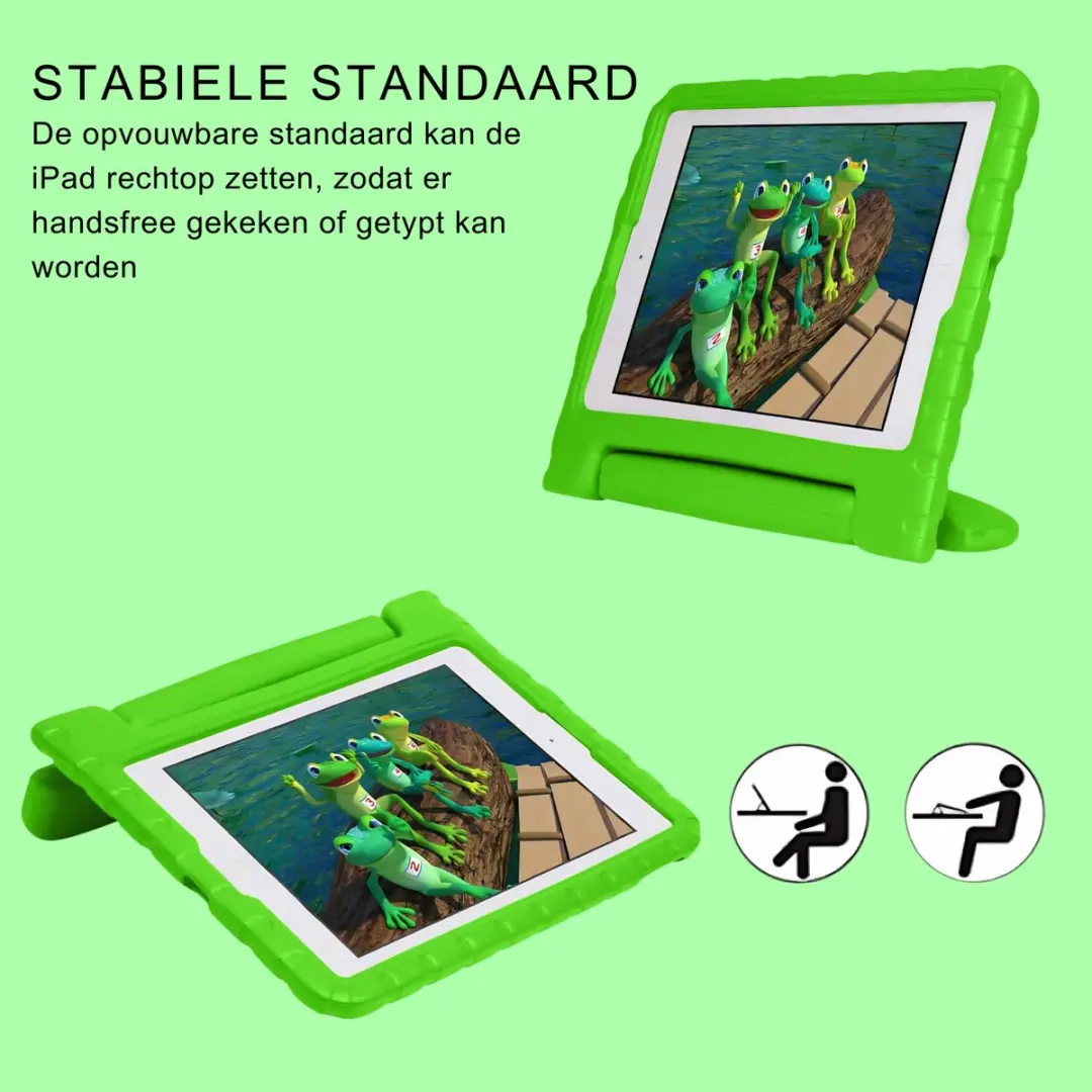 Fonu Kinderhoes iPad 2017/2018 9.7 inch - Groen