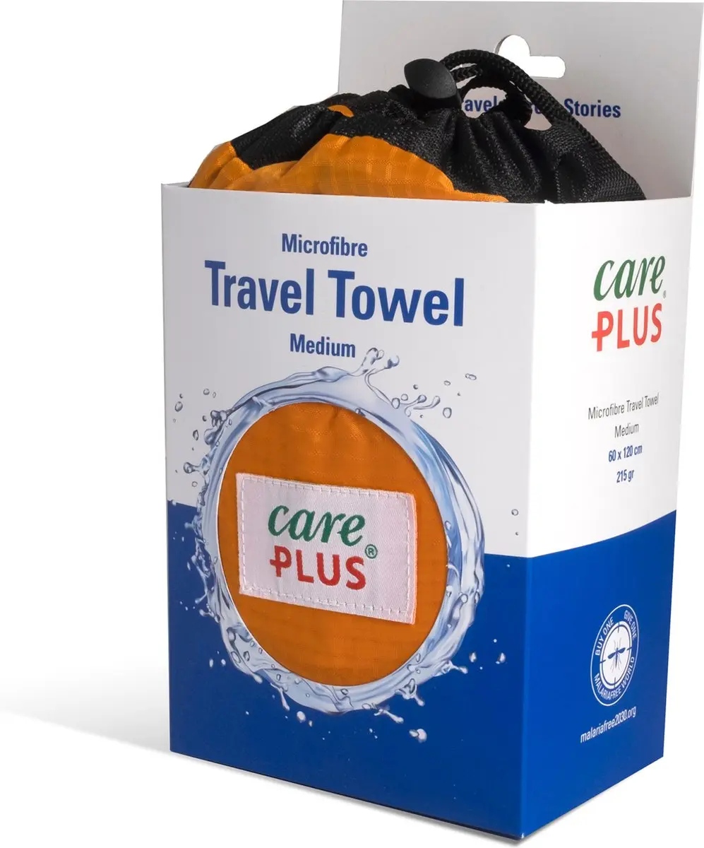 Care Plus Reishanddoek Microvezel Medium 60x120cm - Oranje