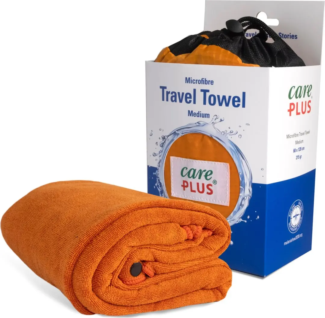 Care Plus Reishanddoek Microvezel Medium 60x120cm - Oranje